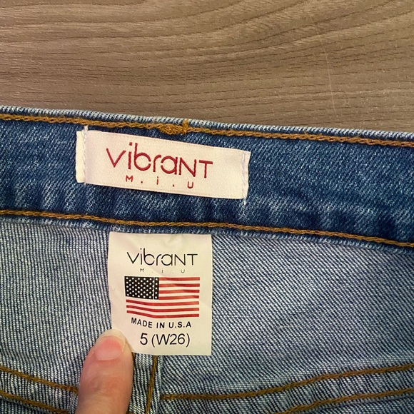 NWT Vibrant M. I. U. Slasher Boyfriend high rise jeans sz 5 - Picture 6 of 6